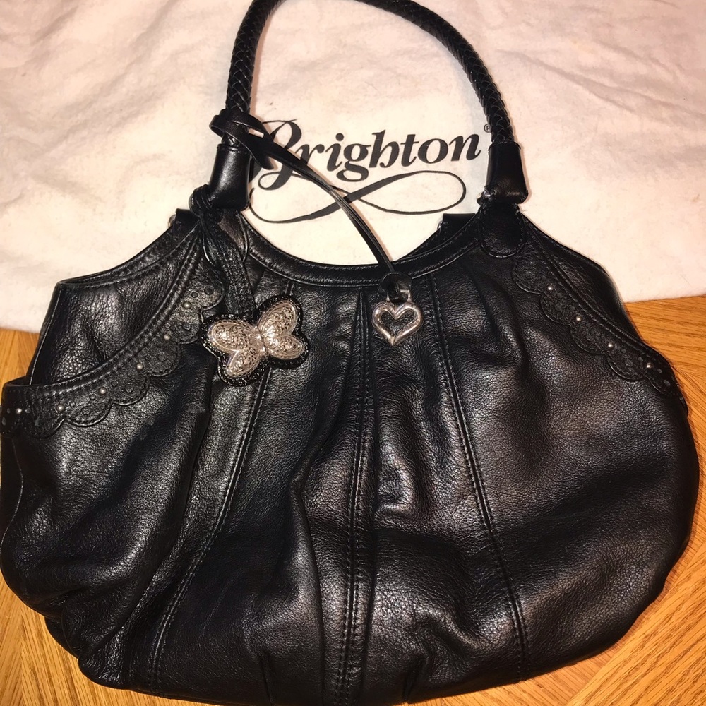 Black leather Brighton purse. Comes with wallet